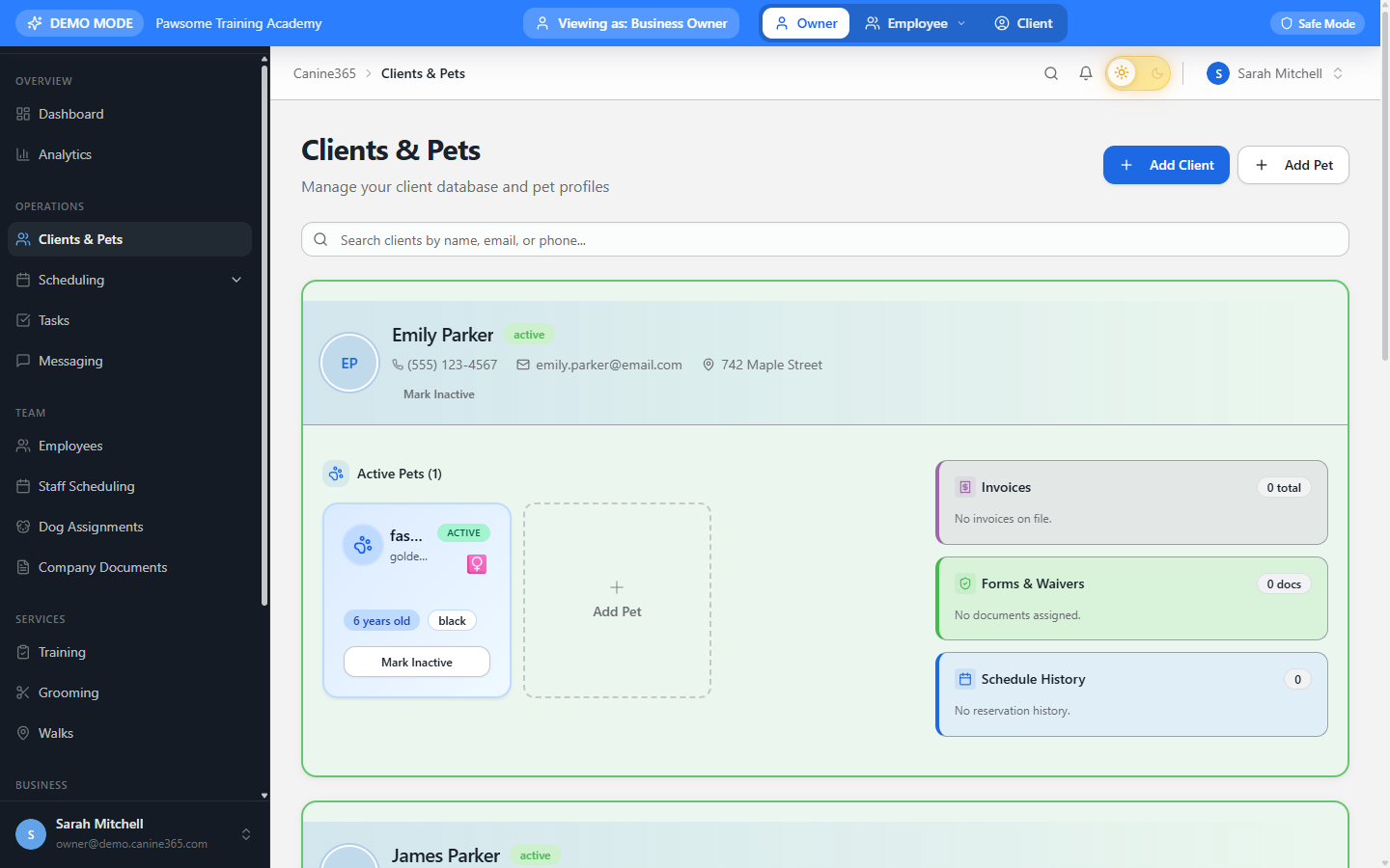 Clients & Dogs screenshot