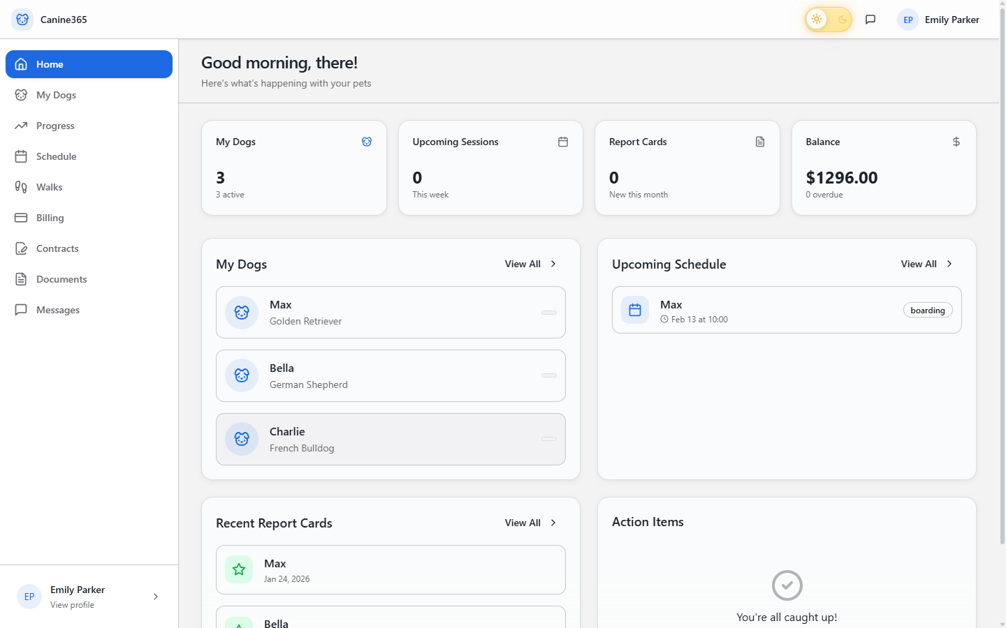 Client Portal screenshot