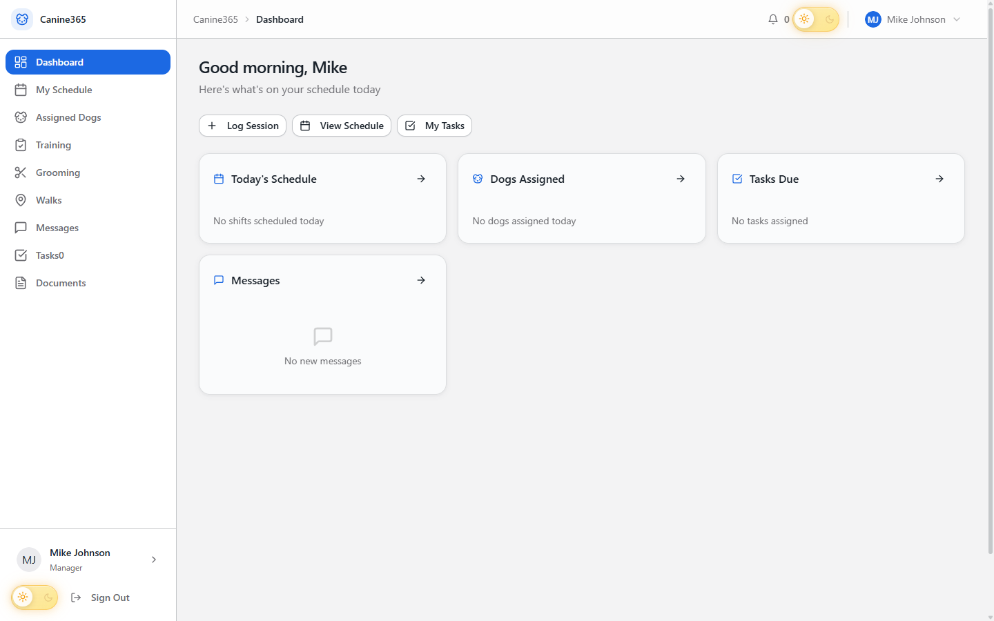 Employee Portal & Team Management screenshot